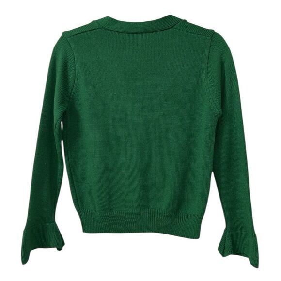 Women’s Green Button Down Cardigan - Picture 4 of 4